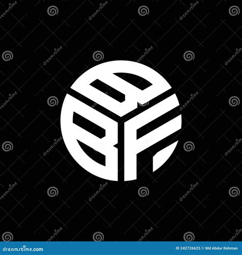 Bbf Letter Logo Design On Black Background Bbf Creative Initials
