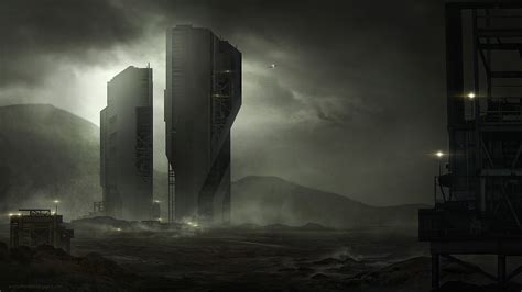 Dark Sci Fi City On Behance