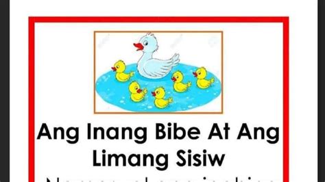 Ang Inang Bibe At Ang Limang Sisiw Youtube