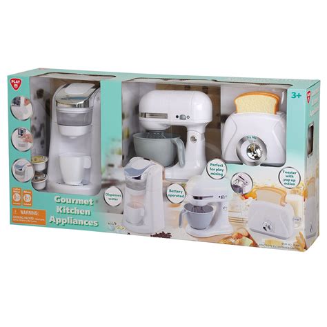 Coffee and tea drinkers, rejoice. PlayGo - 3-Pc. Gourmet Kitchen Appliance Set (White ...