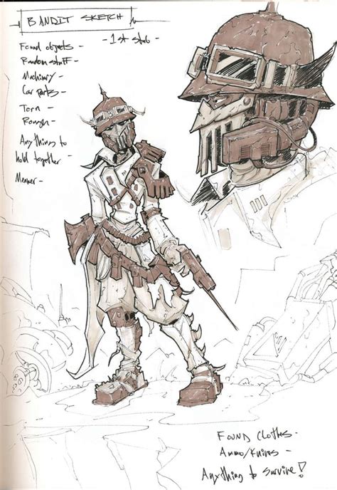 Bandit Concept Art From Borderlands 2 Character Design Character Art