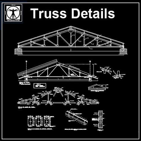 Truss Structure Details V7 Cad Design Free Cad Blocksdrawingsdetails