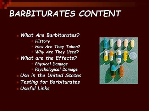 Ppt Barbiturates Powerpoint Presentation Free Download Id50615