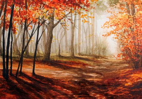 Cavalla Art Autumn Woodland