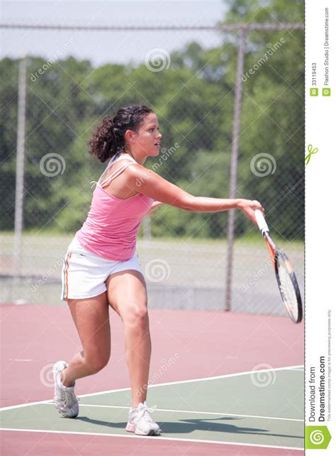 Young Female Tennis Player Stock Photos Image 33119453