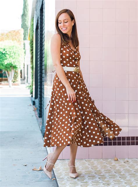 Pretty Woman Vibes In Polka Dot Dresses Sydne Style