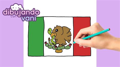 Como Dibujar Bandera De Mexico Kawaii Dibujos Imagenes Faciles Para