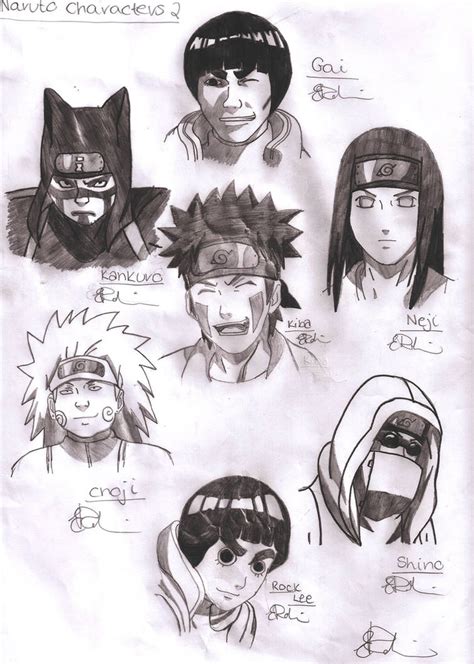 Naruto Shippuden Characters 2 By Gaara240497 On Deviantart