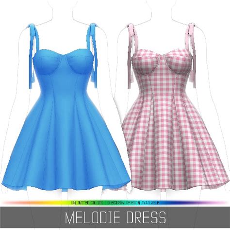 Install Simpliciatys Melodie Dress The Sims 4 Mods Curseforge