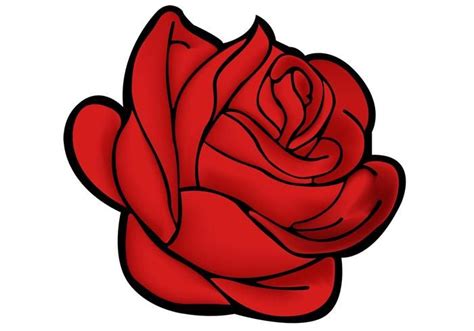 Image result for vector rose Rosas são vermelhas Desenho de rosa fácil Decalques para unhas