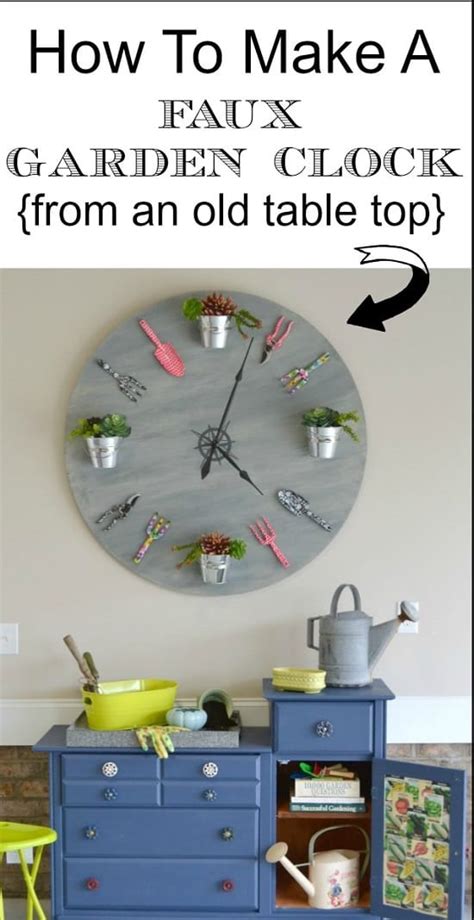 To make this activity, you need white glue, different. 7 Unusual DIY Clock Ideas For Garden | Balcony Garden Web