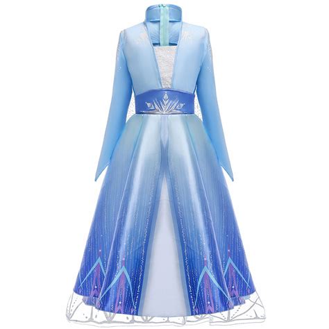 Frozen 2 Elsa Deluxe Princess Dress Costume For Girl Cosplay Halloween Party Dresses Walmart