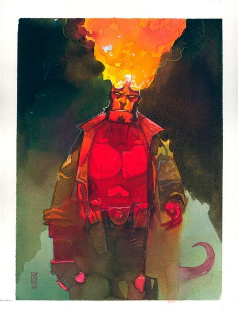 Hellboy By Alex Maleev Hellboy Art Comic Books Art Wolverine Art