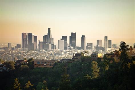 43 Los Angeles Skyline Wallpaper On Wallpapersafari