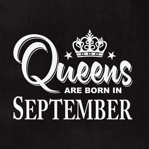 Queens Are Born In September Queens Svg September Svg Svg Etsy