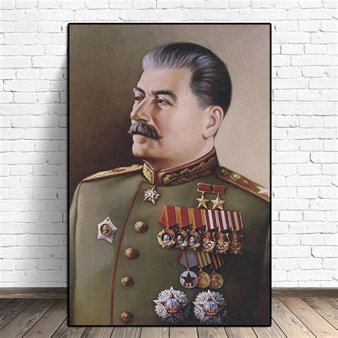 Hd Print Joseph Stalin Portrait Wall Art Canvas Painting Posters Prints