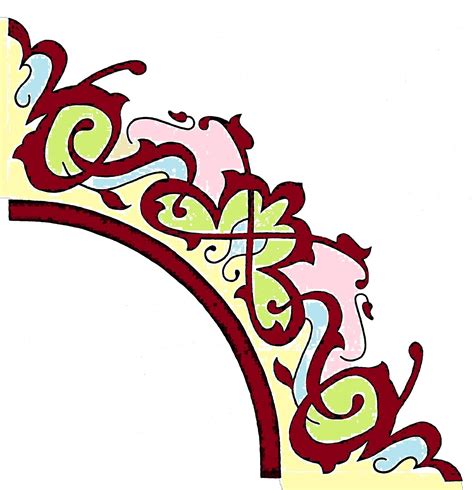 Membuat ornamenhiasan pinggir kaligrafi suryalaya. contoh ornamen motif tumbuhan - KAMALUDIN GODEBAG
