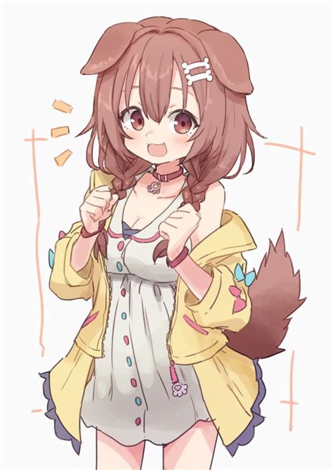 Pin By Hiank On Korone ♡ Anime Puppy Anime Furry Anime Wolf Girl