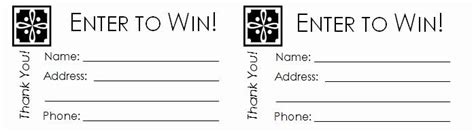 Drawing Entry Form Template Lovely 40 Free Editable Raffle And Movie
