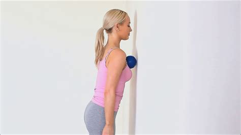 Spiky Ball Chest Massage On A Wall Youtube