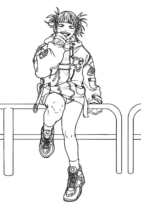 Printable Toga Himiko Coloring Pages Anime Coloring Pages