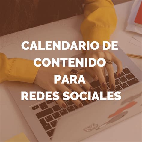 Plantilla Calendario De Contenido Para Instagram Y Redes Sociales