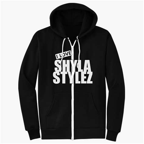 I Love Shyla Stylez Unisex Zip Up Hoodie Customon