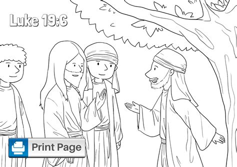 Free Printable Zacchaeus Coloring Pages For Kids Connectus