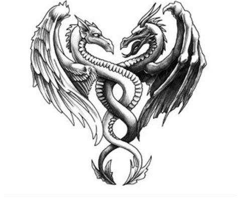 Good Vs Evil Maybe Dragon Tattoo For Couples Dragon Tattoo Images