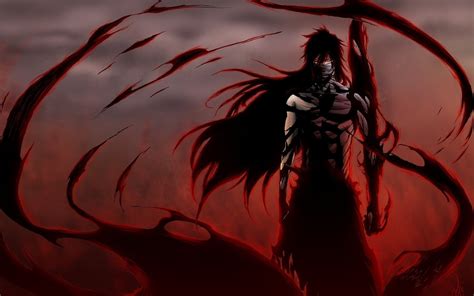 Wallpaper Illustration Red Demon Bleach Kurosaki Ichigo Darkness Wing 1920x1200 Px