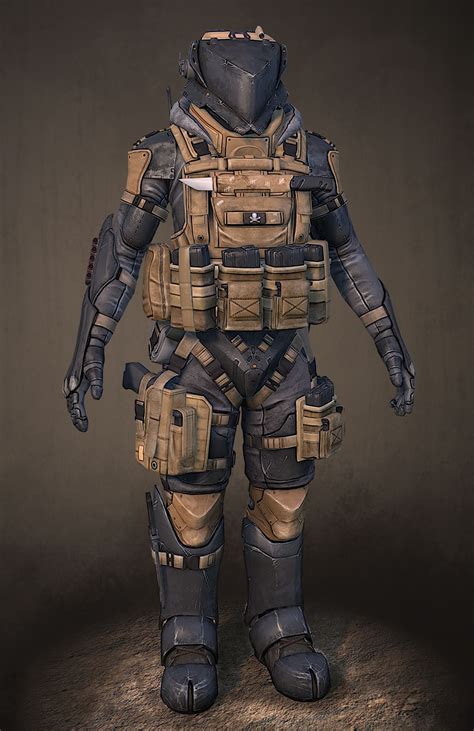 Mech Soldier 3d Model Obj Armor Concept Soldier