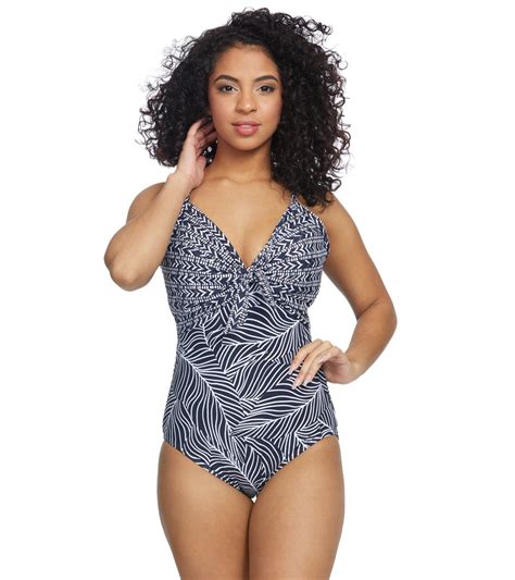 Miraclesuit Lush Lanai Pin Up One Piece Swimsuit Dd Cup At Free Shipping