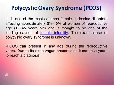 Ppt What Is Polycystic Ovary Syndrome Pcos Powerpoint Presentation