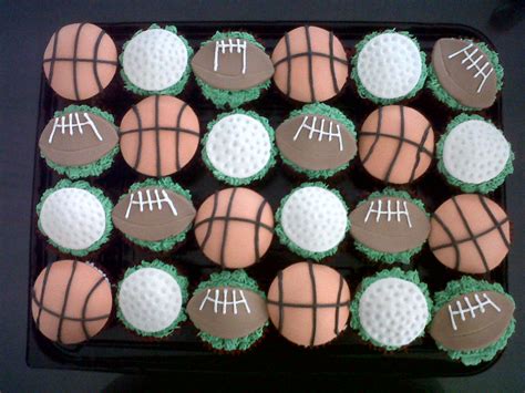 Gisselles Sweet Creations Cupcakes Con Tema De Deportes