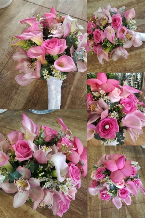 La sopra citata offerta non è valida come conferma d'ordine. Bouquet da sposa con calle, orchidee, rose, fiori di loto ...