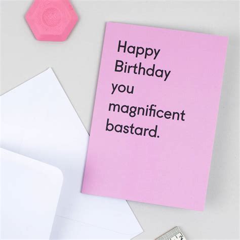 You Magnificent Bastard Funny Birthday Card For Dad By Twin Pines