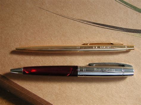 Vancouver Pen Club Engraved Pens