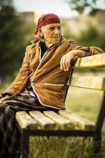 Woman Old Senior Female Elderly Retired Grandmother Smiling