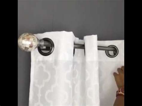 Hang curtains over vertical blinds. Easily hang Curtains over vertical blinds with the NoNo Bracket - YouTube