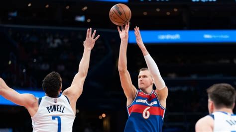 Kristaps Porzingis Washington Wizards Beat Dallas Mavericks Tsnca