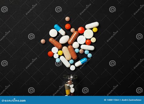Treatment And Pharmacy Concept Overdose Pills And Drugs Stock Photo