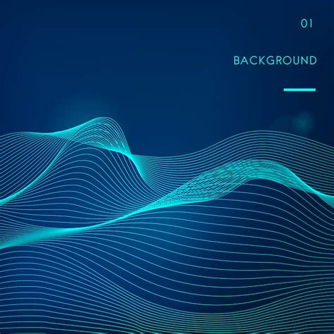 Free Vector Data Visualization Dynamic Wave Pattern Vector
