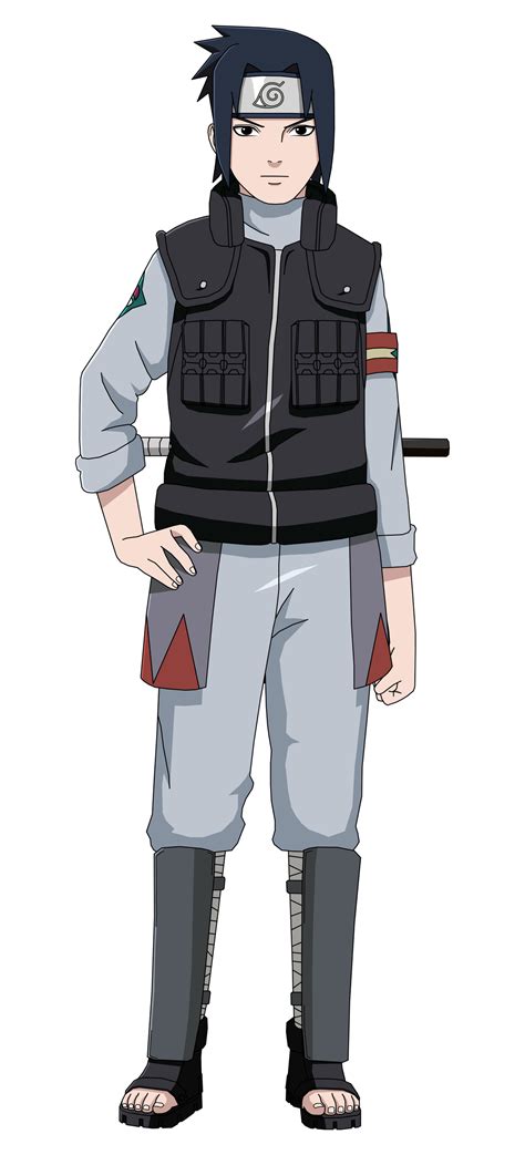 Sasuke Con Uniforme De La Policía De Konoha Personajes De Naruto