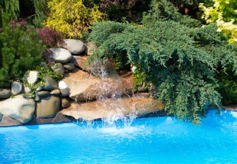 30 Great Inground Swimming Pools With Waterfall And Natural Stone Decor