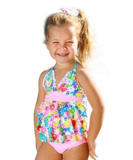 Sun Emporium Pink Monet Tankini Infant And Toddler Baby Girl Swimwear