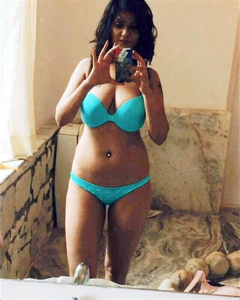 aabha paul makes new waves on the internet with her blue bikini photo