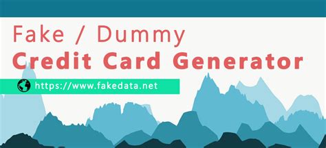 Generate valid credit card numbers with their cvv numbers. Fake / Dummy Credit Card Number Generator - FakeData.net