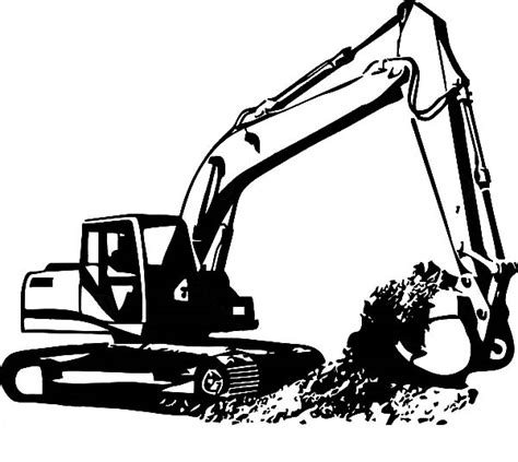 digger excavator coloring pages  print  coloring pages   color nimbus