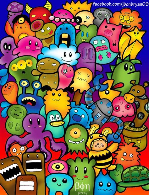 Colorful Cute Doodle Art Doodle Drawings Doodle Art