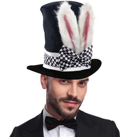 Buy Domestar Easter Hat Bunny Ear Top Hat White Rabbit Topper Plush